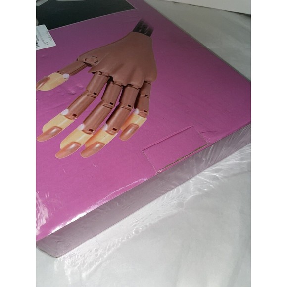 Nail Training Practice Hand 100 Tips Nail Tech Pivot Rotate Fake Hand Manicure - Picture 7 of 12